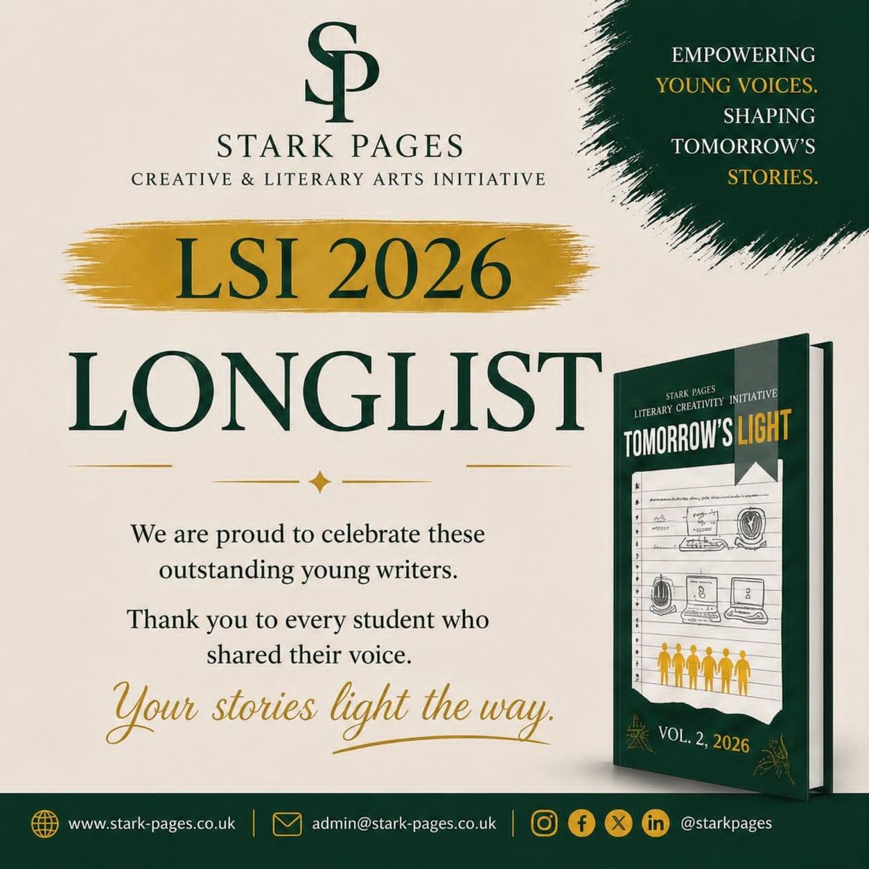 2026 Literary Students Initiative longlist announcement