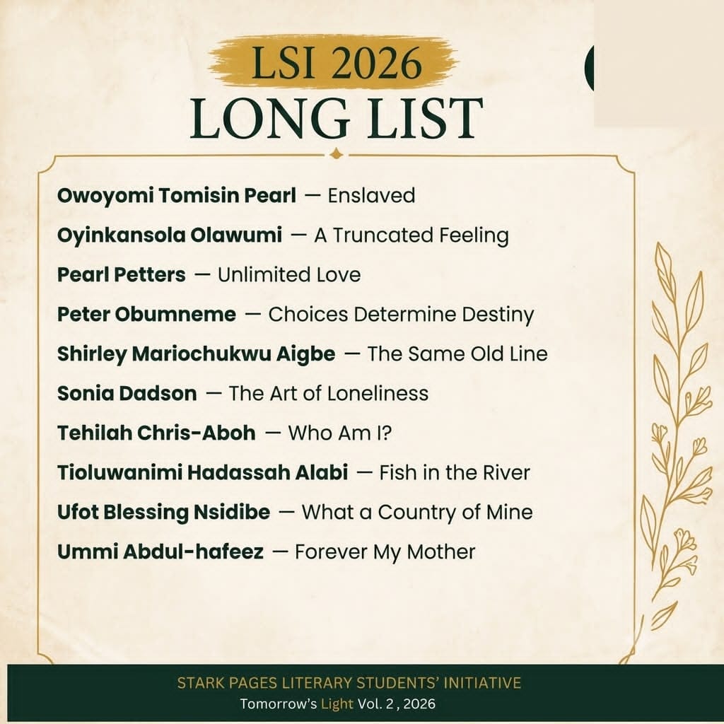 2026 LSI longlist, page 3 of 5