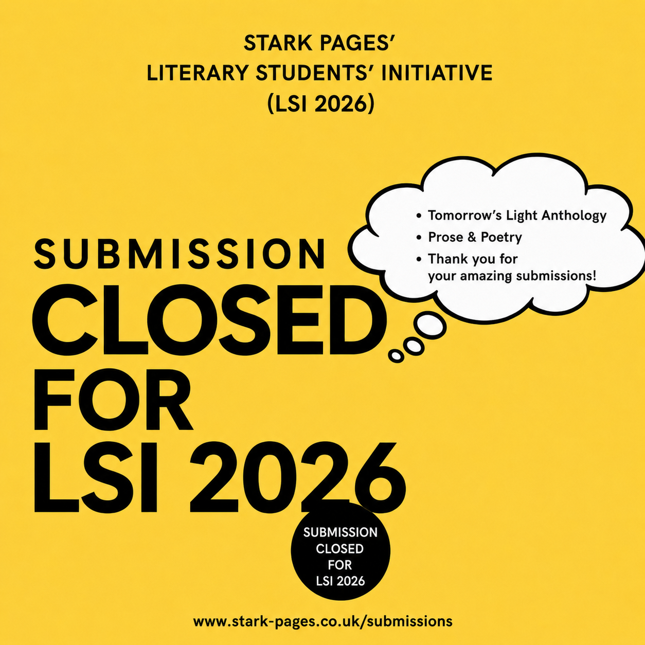 LSI 2026 Call for Submissions